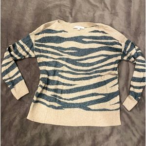 Zebra print sweater
